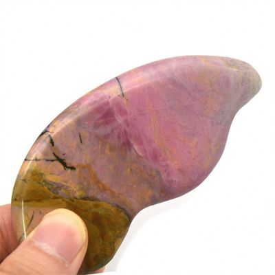 Massaggio per la salute del corpo Essential Natural Rhodochrosite Gua Sha Scraping Massager per la funzione di cura della salute
