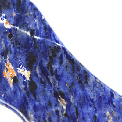 2024 Tendenza Forma delle labbra Blu Pietra Sodalite Gua Sha Massaggiatore di raschiatura per la bellezza della pelle del viso all'interno delle attrezzature di massaggio del corpo