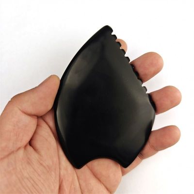 Strumento di agopuntura facciale Gua Sha Bian Pietra per massaggiare la testa e massaggiare il viso