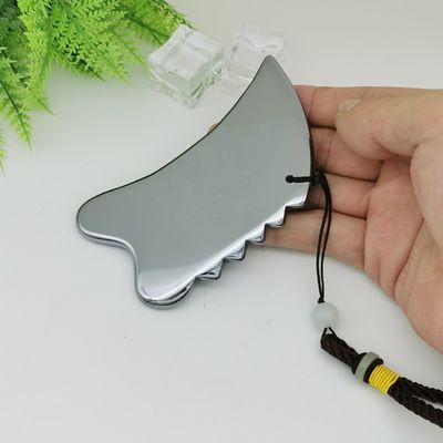 Tavola di raschiatura portatile a Terahertz Gua Sha Plate personalizzata per strumenti di raschiatura e massaggio facciale
