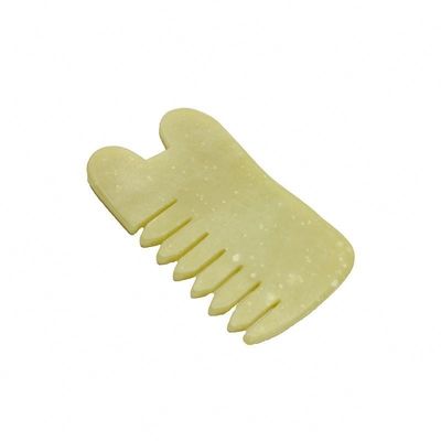 Massaggio per la salute del corpo Naturale Xiu Yan Pietra di giada Raschiatura Guasha pettine Capelli Faciale Scalpo Gua Sha Spazzola Strumenti per la testa