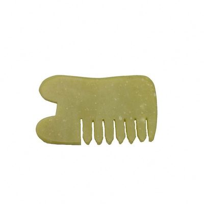 Massaggio per la salute del corpo Naturale Xiu Yan Pietra di giada Raschiatura Guasha pettine Capelli Faciale Scalpo Gua Sha Spazzola Strumenti per la testa