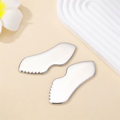 Healthcare Corpo di metallo Scraping Board Acciaio inossidabile Gua Sha strumento per logo personalizzato