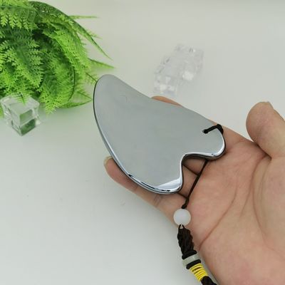 Terahertz Stone Gua Sha Facial Massage Tool 2024 Logo personalizzato Portatile per massaggi del corpo attrezzature a forma di cuore
