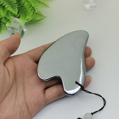 Terahertz Stone Gua Sha Facial Massage Tool 2024 Logo personalizzato Portatile per massaggi del corpo attrezzature a forma di cuore