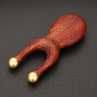 Strumento di massaggio oculare in ottone certificato ISO9001 per il ponte nasale Sandale Faciale Gua Sha Massaggio Comb 95 * 38mm Dimensione