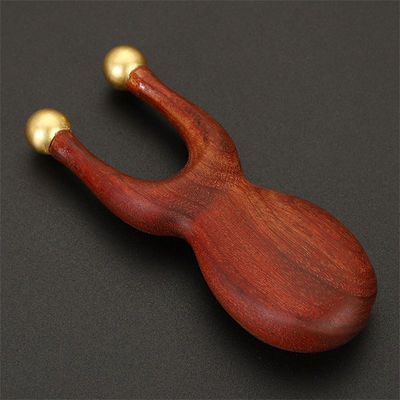 Strumento di massaggio oculare in ottone certificato ISO9001 per il ponte nasale Sandale Faciale Gua Sha Massaggio Comb 95 * 38mm Dimensione