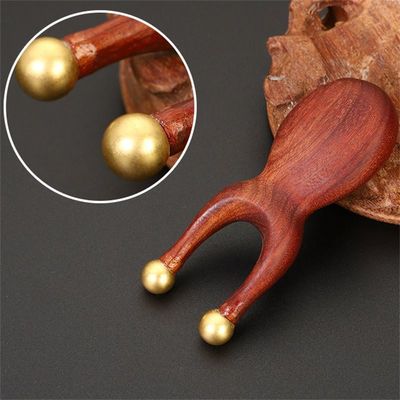 Strumento di massaggio oculare in ottone certificato ISO9001 per il ponte nasale Sandale Faciale Gua Sha Massaggio Comb 95 * 38mm Dimensione