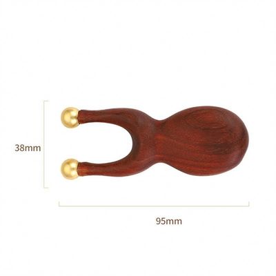 Strumento di massaggio oculare in ottone certificato ISO9001 per il ponte nasale Sandale Faciale Gua Sha Massaggio Comb 95 * 38mm Dimensione