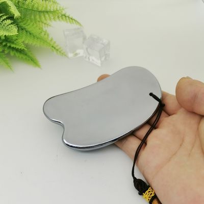 Massaggiatore Faciale Pietra Energetica Argento Terahertz Scraping Board THz Gua Sha Massaggio Strumento 2024 Prodotti di tendenza Energia sana
