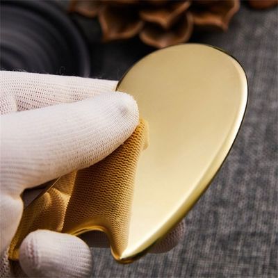 Certificato Sì Logo personalizzato Disponibile in rame Facial Gua sha Board Tools Brass Scraping Massage Gua sha Tool Face Massage Tools