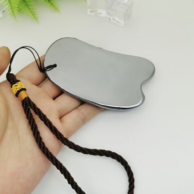 Massaggiatore Faciale Pietra Energetica Argento Terahertz Scraping Board THz Gua Sha Massaggio Strumento 2024 Prodotti di tendenza Energia sana