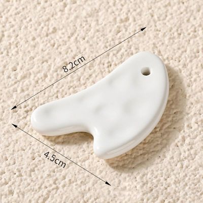 Sperimenta i benefici dell' strumento ceramico Gua Sha cura della salute personale per massaggi facciale e corporeo