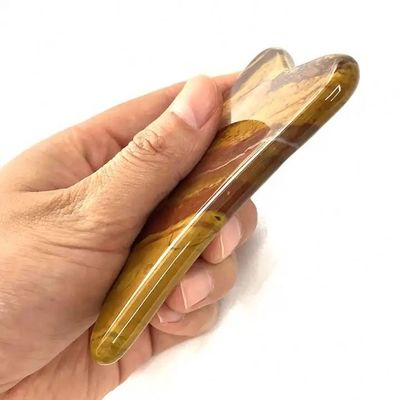 Gua Sha Raschiante Massaggiatore Bordo Mookaite Jasper Strumento per il viso 10 cm * 7 cm * 0,6 cm Bordo per massaggio certificato ISO9001