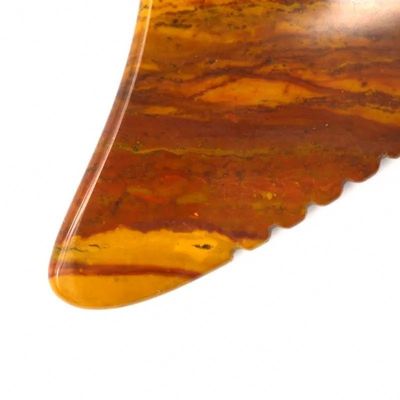 Gua Sha Raschiante Massaggiatore Bordo Mookaite Jasper Strumento per il viso 10 cm * 7 cm * 0,6 cm Bordo per massaggio certificato ISO9001
