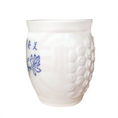Funzione di massaggio corporeo Tazza di ceramica Gua Sha portatile per il dragaggio dei meridiani e il trattamento di moxibustione