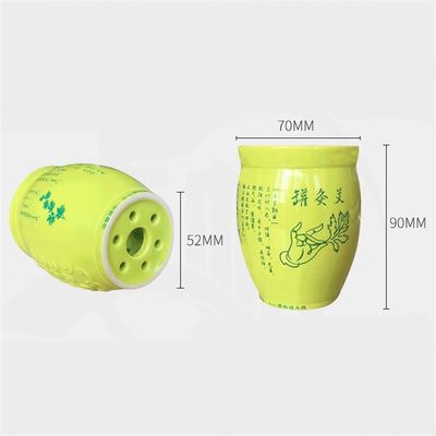 Funzione di massaggio corporeo Tazza di ceramica Gua Sha portatile per il dragaggio dei meridiani e il trattamento di moxibustione