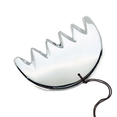 Massaggio della testa Pietra energetica naturale Terahertz Leggero Portatile V Face Beauty Grooming Sei denti Raschiatura Scalp pettine