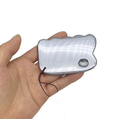 Stile Terahertz Piastra di raschiatura Massaggio strumento Gua Sha Guasha Tavola per il massaggiatore del corpo posteriore argento