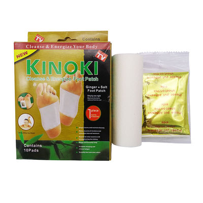 Pulizia naturale profonda 10 cuscinetti per ginger foot e 10 fogli adesivi per alleviare lo stress