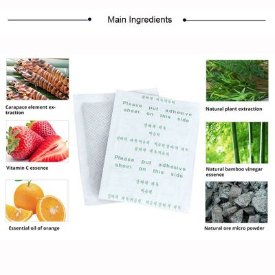10 Pads Erbe Detox Pie Cerotti per attaccare alla suola del piede 100% Erbe naturali Sfratto e sonno profondo