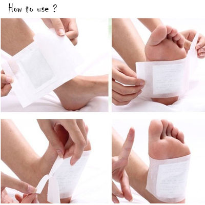 10 Pads Erbe Detox Pie Cerotti per attaccare alla suola del piede 100% Erbe naturali Sfratto e sonno profondo