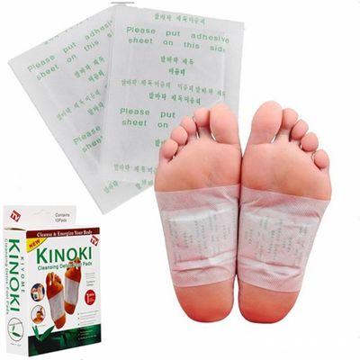 Funzione di massaggio 10 cuscinetti di disintossicazione a base di erbe Cerotti per i piedi per alleviare lo stress e riparazione del sonno
