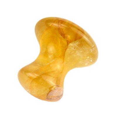 Attrezzature per il massaggio del corpo Naturale Giallo Citrino Funghi Forma Gua Sha Pietra di massaggio per la bellezza del viso e la cura della pelle