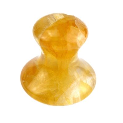 Funghi gialli di citrina Gua Sha Massaggio Faciale Strumento Funghi forma a prezzi accessibili