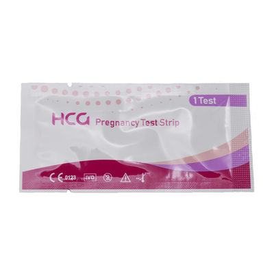 Precisione della prova di HCG in striscia di gravidanza Più del 99% di rilevazione precoce per striscia interna Dimensione 80*3mm