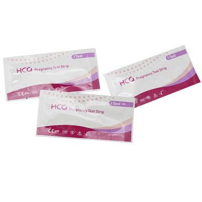 Precisione della prova di HCG in striscia di gravidanza Più del 99% di rilevazione precoce per striscia interna Dimensione 80*3mm