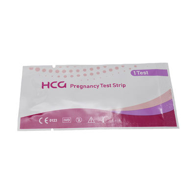 Precisione della prova di HCG in striscia di gravidanza Più del 99% di rilevazione precoce per striscia interna Dimensione 80*3mm