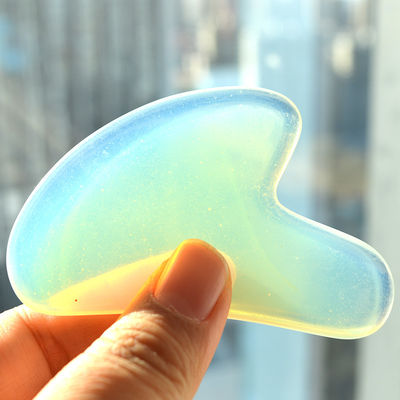 Strumento di bellezza Logo personalizzato Disponibile Opal Gua Sha Scraping Board per massaggiare il viso