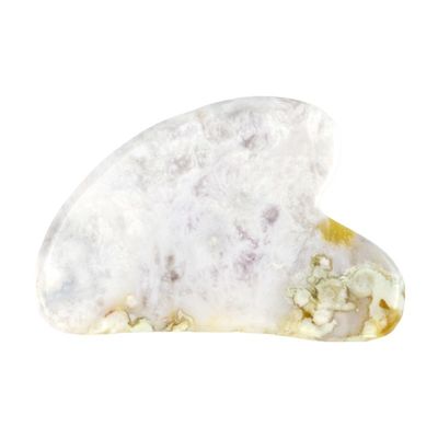 Logo personalizzato disponibile in forma di cuore Sakura Agate Giada Gua Sha Strumento facciale per massaggi Strumenti naturali Guasha Strumenti facciale