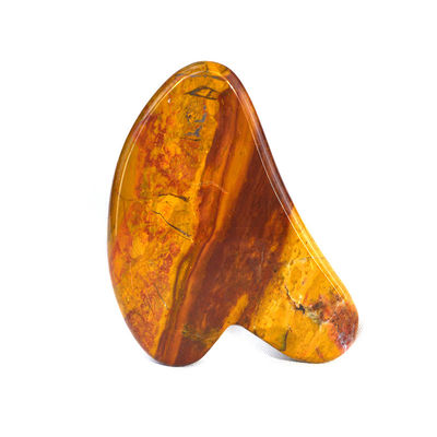 Massaggiatore Faciale Forma Cuore Giaspero Rosso Mascherino Gua Sha per Logo Personalizzato Mascherino Guasha Pietra Corpo Massaggio Spa per la cura della pelle