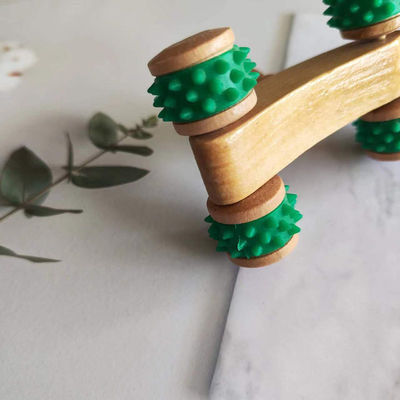 Attrezzature per massaggi del corpo 2024 Arrivi Naturale Eco-Friendly Artigianato artigianale in legno Gua Sha Massager Roller per massaggi