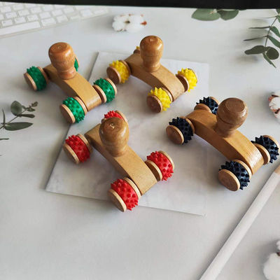 Attrezzature per massaggi del corpo 2024 Arrivi Naturale Eco-Friendly Artigianato artigianale in legno Gua Sha Massager Roller per massaggi