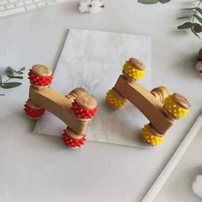 Attrezzature per massaggi del corpo 2024 Arrivi Naturale Eco-Friendly Artigianato artigianale in legno Gua Sha Massager Roller per massaggi