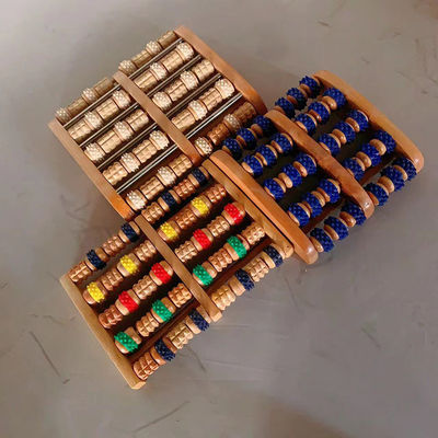Massaggiatore del corpo Massaggiatore di piedi di legno cinese Modello a rulli per la cura della salute Massaggiatore bagno dei piedi Massaggiatore di circolazione del sangue Massaggiatore