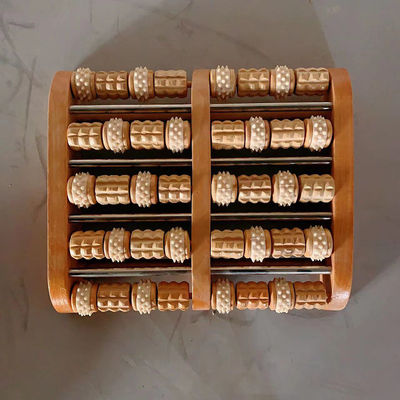 Massaggiatore del corpo Massaggiatore di piedi di legno cinese Modello a rulli per la cura della salute Massaggiatore bagno dei piedi Massaggiatore di circolazione del sangue Massaggiatore
