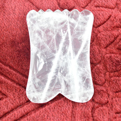 Proprietà Massaggi muscolari Equipaggiamento 2024 Arrivi Quartzo chiaro Gua Sha Rock Cristallo Guasha Gemstone Scultore Strumento