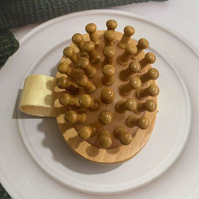 Proprietà attrezzature per il massaggio della testa arrivi Massaggio con spazzola di bambù puro 100% Popolare cuscino d'aria in legno di faggio pettine per la bocca larga