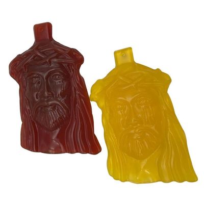 Migliora il tuo Feng Shui con personalizzare collare di giada naturale pendente incantesimi micro Gesù Cristo croce Agate pendente