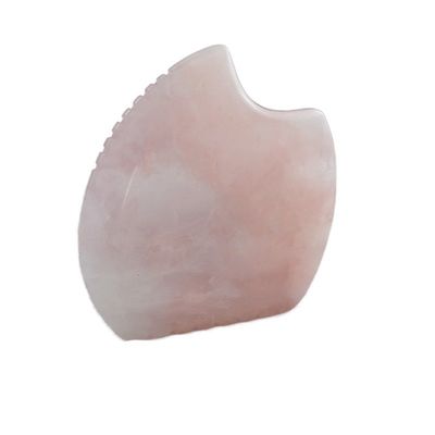Logo personalizzato Shell Shape Rose Quartz Gua Sha Massage Tool per massaggi muscolari e cura della pelle Spa attrezzature di bellezza