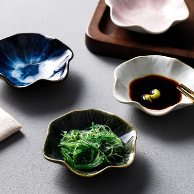 Piastra di ceramica ovale moderna dipinta a mano per ristorante Supposto logo e OEM ODM
