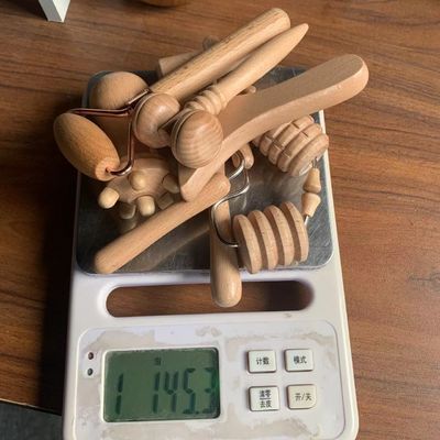Disponibile il logo personalizzatod Beech Facial Mini Sculpting Tools Wood Therapy Facial Massage Roller Sets Kit di terapia facciale in legno