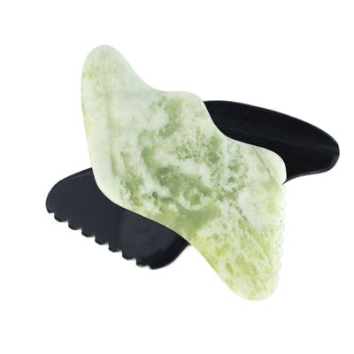 Popular Heart Shape Nephrite Jade Gua Sha Massaggio Strumento per Massaggiatore Corpo e Volto