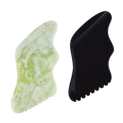 Popular Heart Shape Nephrite Jade Gua Sha Massaggio Strumento per Massaggiatore Corpo e Volto