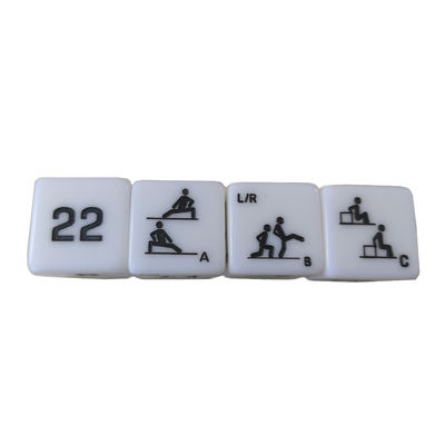 25mm Giada Sei Sidi Fitness dadi per allenamento esercizio Sport intrattenimento Giochi Migliorare il vostro allenamento