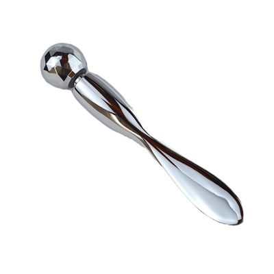 Acciaio Inossidabile Acciaio d'argento Guasha Massaggio Occhi bastone Crema Occhi cucchiaio sfera di metallo perline Massaggiatore Occhi Per Pulizia Cura della pelle 2024 Stile